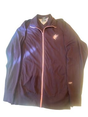 Stevies Navy Lightweight Jacket with Coral Trim